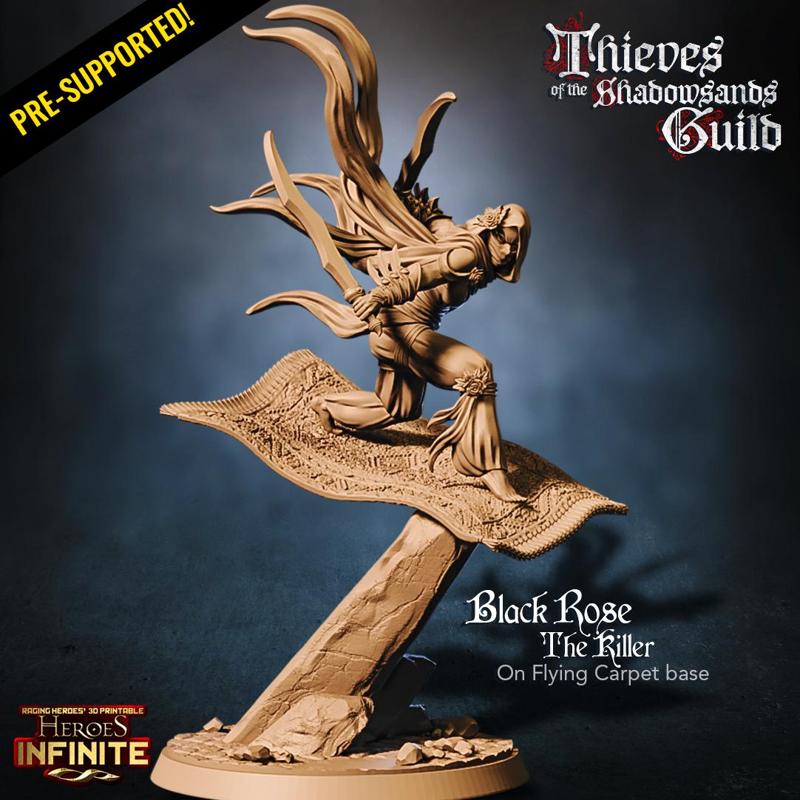 Black Rose, the Killer (on Flying Carpet)