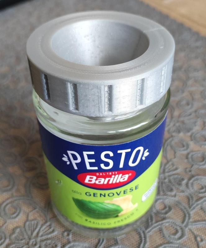 Fruchtfliegenfalle Barilla Pesto fruit fly trap