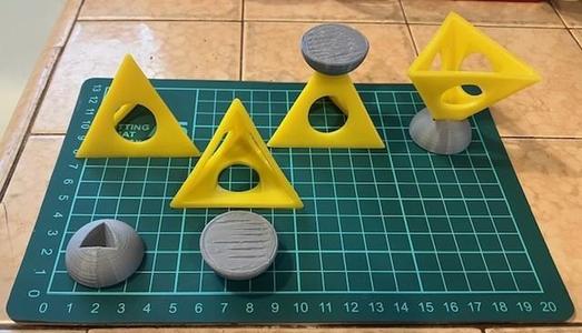 Triangle Painting Pyramid Cap