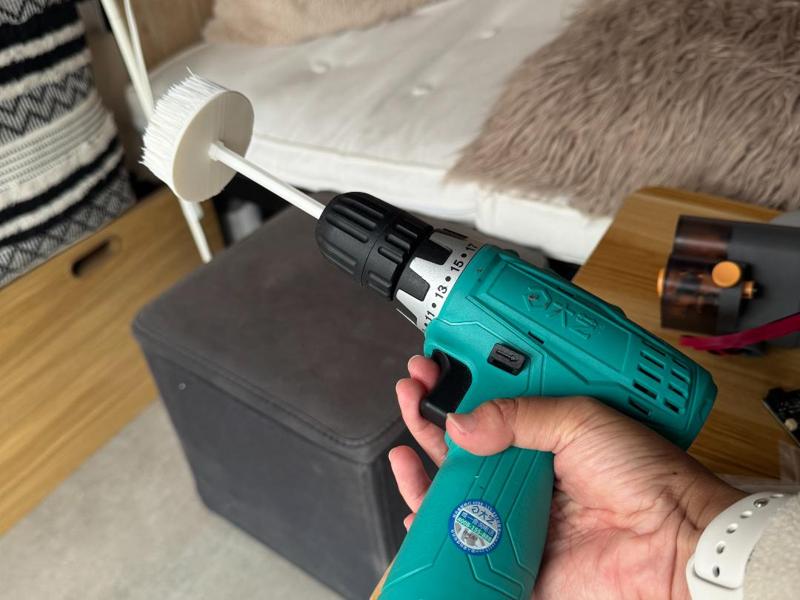 Cleaning brush for drill - effortless cleaning