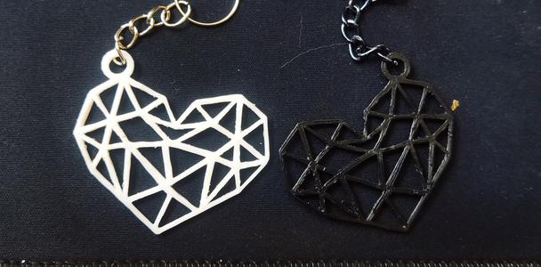 Corazón-llavero para parejas o decoración de llaves