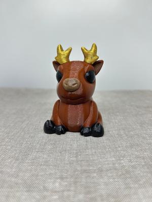 Sitting Reindeer