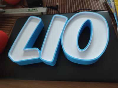 Lio Namenslampe LED