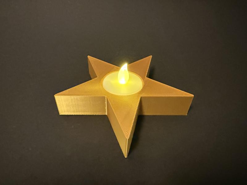 Tea Light Holder in Star Design