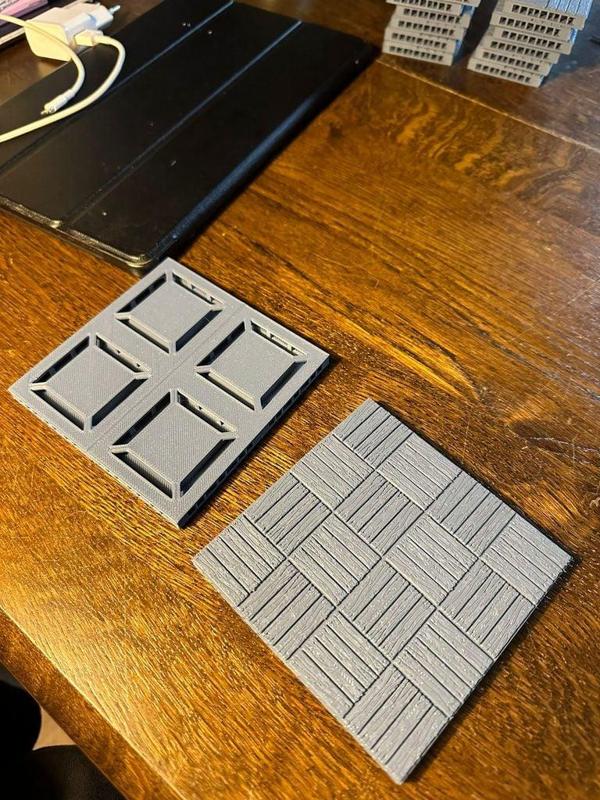 Wooden floor tile 4x4