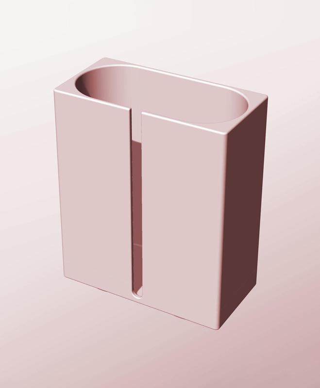 CX68-180-SB Modular slotted component container modern decor