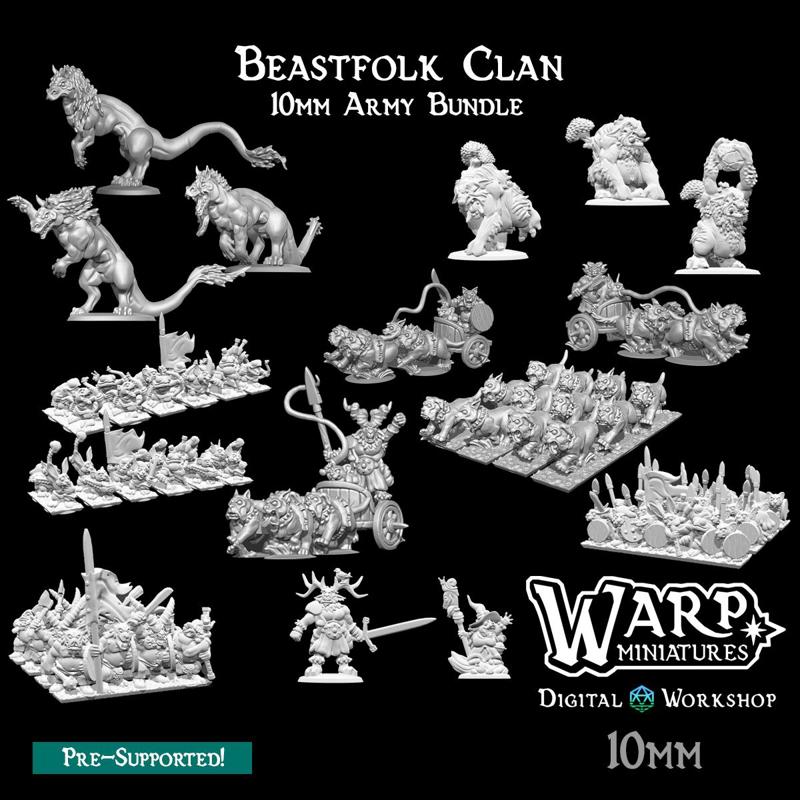 (10mm) Beastfolk Clan - Army Bundle