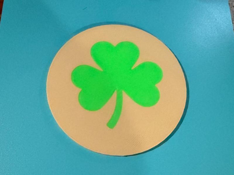 Sugar Cookie Coaster (Shamrock/St. Patrick's Day)