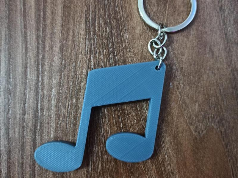 Musical Note Keychain