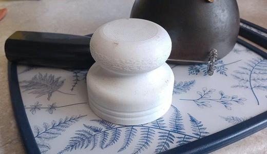Tamper for cup about 70mm in diameter