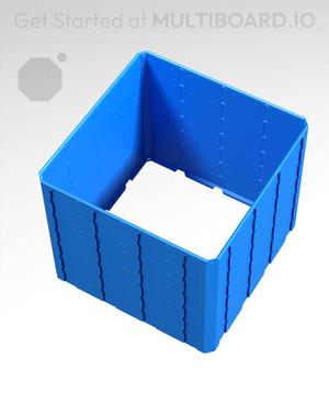 4x4x3·5 - Topped Multipoint Rail - Universal Click-In Multibin Shell Extension - Copy