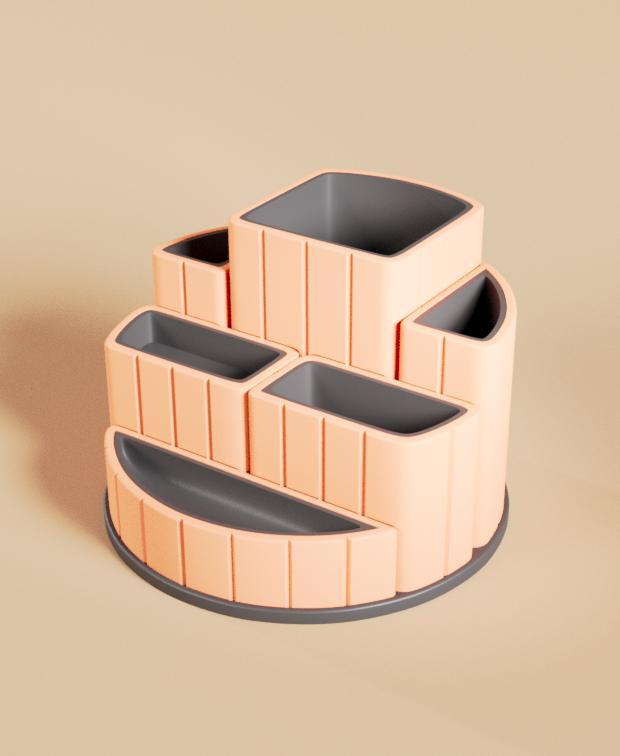 Desk Organizer 7x7 Happy Stairs