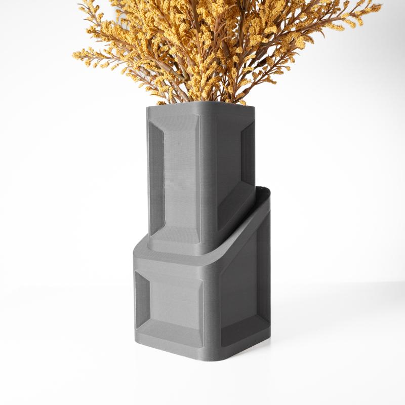 The Cano Vase, Modern and Unique Home Decor for Dried and Preserved Flower Arrangement  | STL File