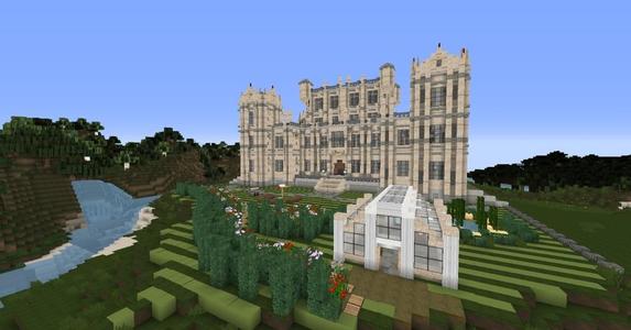Minecraft Manor with Bat Cave