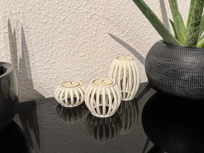 Modern tea light candle holder floating LED medium