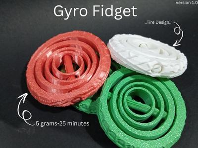 Gyro Fidget - Print in Place