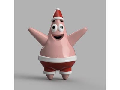 Patrick Star Tree Topper (Xmas)
