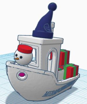 Christmas Ornament Benchy V2.2