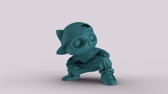 Street Style Kitty - Cat Decorative Figurine