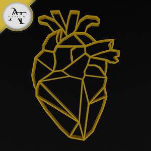  Heart - Geometric - 2D Wall Art Decor