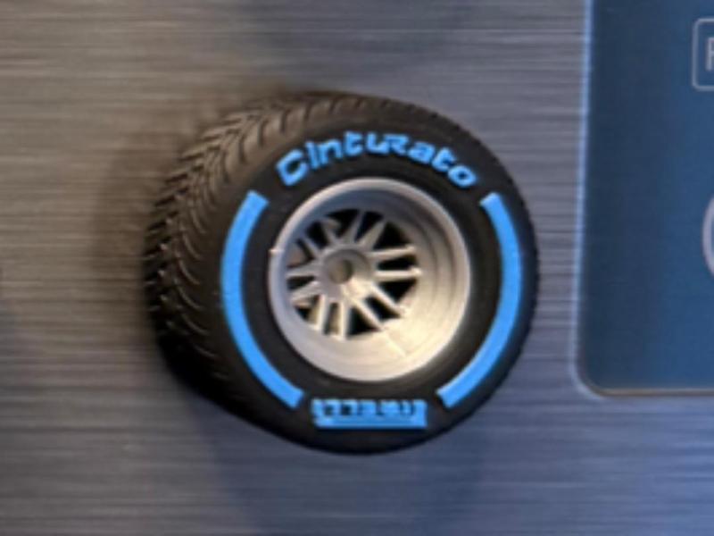 F1 Full Wet Tire Magnet old spec no AMS