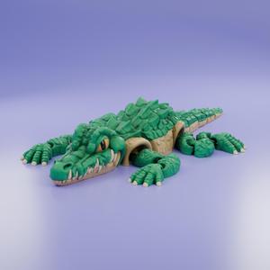 Flexi Print in Place Alligator Artculated