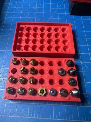 Nozzle storage box