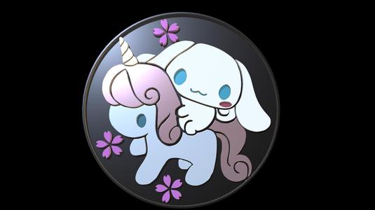 Cinnamoroll on a pony coaster