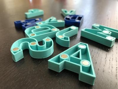 Refrigerator Alphabet Magnets
