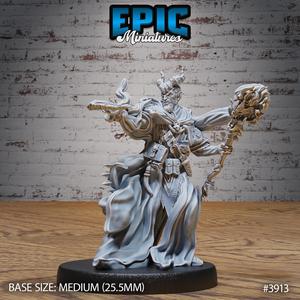 Tiefling Guild Summoner Magic ‧ DnD Miniature ‧ Tabletop Miniatures ‧ Gaming Monster ‧ 3D Model ‧ RPG ‧ DnDminis ‧ STL FILE