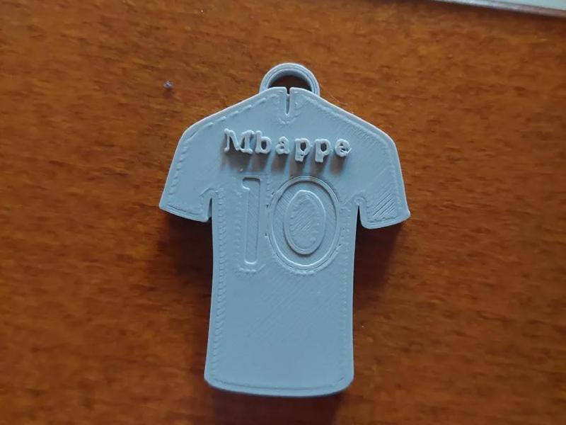 Kylian Mbappe keychain jersey