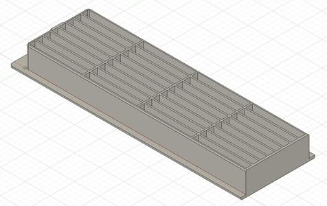 Kitchen exhaust grille (refrigerator, steam extractor) / Abluftgitter Küche (Kühlschrank, Dampfabzug)