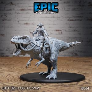 Cursed Captain T-Rex Mount ‧ DnD Miniature ‧ Tabletop Miniatures ‧ Gaming Monster ‧ 3D Model ‧ RPG ‧ DnDminis ‧ STL FILE