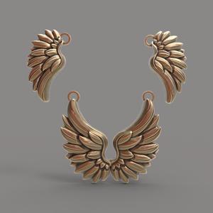 Angle wings pentant