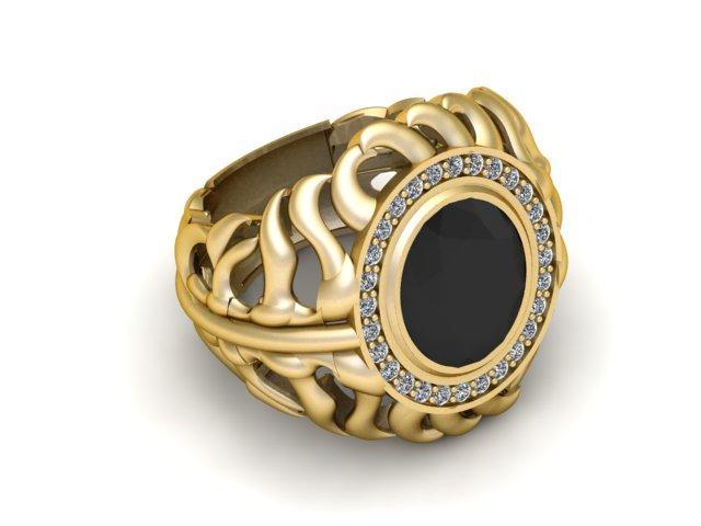 Men's Fashion Italian ring 3d printable model