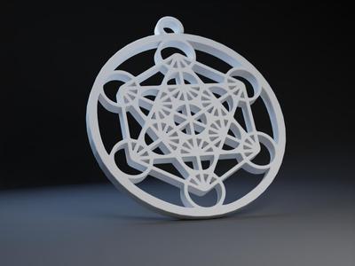 Metetron Cube Ornament (flat vs)