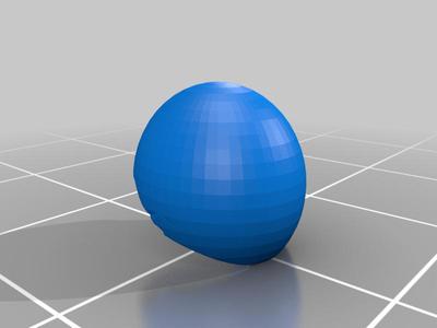 Oval glass cover for Assault Marine torso
