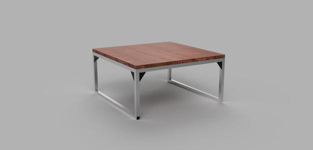 SWAT - a simple wooden aluminium table