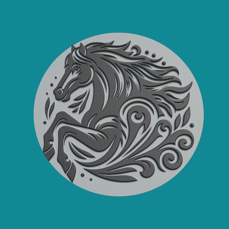 Horse Animal Medallion