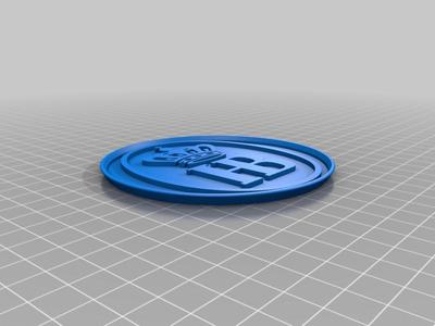 Hofbrau HB beer bottlecap inspired coaster