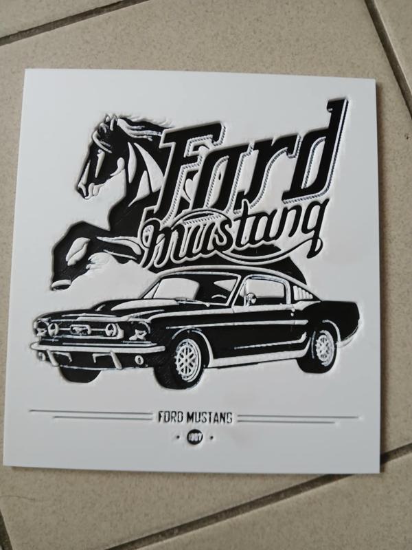 Hueforge Ford Mustang without AMS