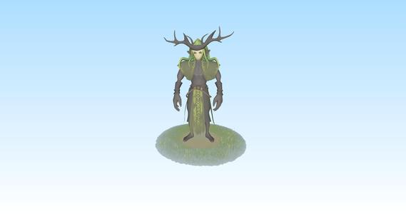 Green Monster – 3D Printable Creature Model