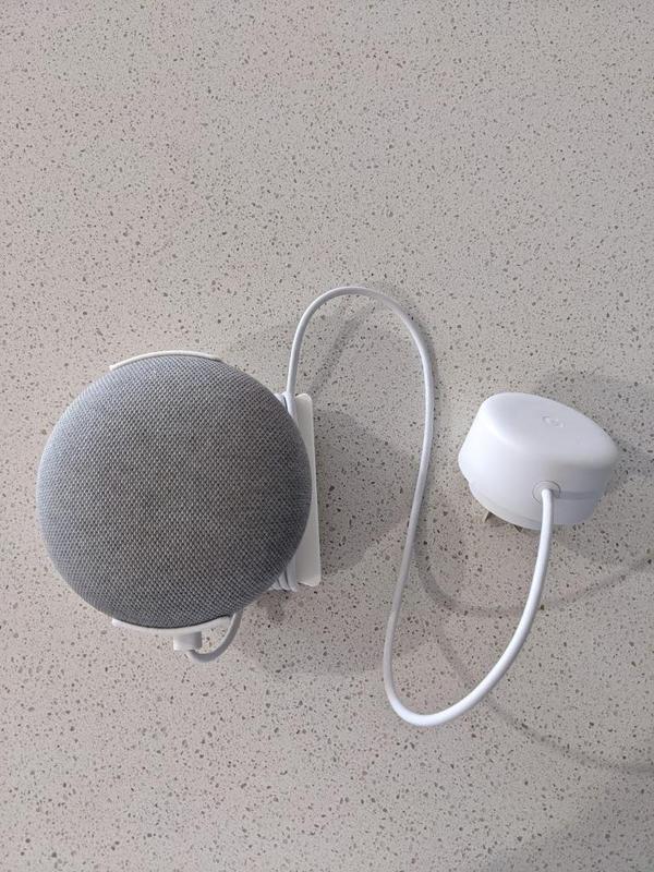 Google Home Mini Slim Wall Mount w/ Cable Holder