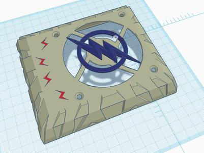 Ender 3/pro 80mm silent fan cover flash remix