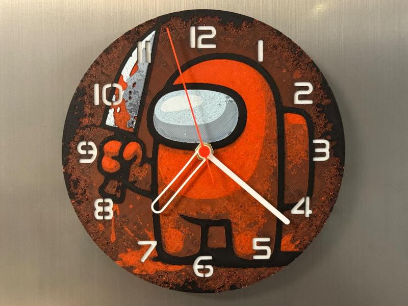 wall / desk clock Among Us Impostor