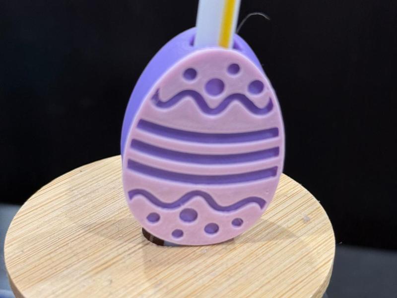 Easter Egg Straw Topper