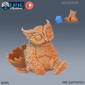 Owlbear Baby Hatched ‧ DnD Miniature ‧ Tabletop Miniatures ‧ Gaming Monster ‧ 3D Model ‧ RPG ‧ DnDminis ‧ STL FILE