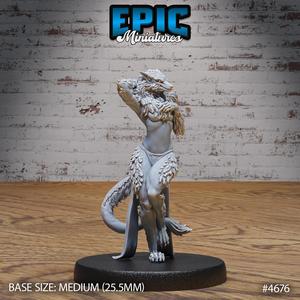 Werewolf Female ‧ DnD Miniature ‧ Tabletop Miniatures ‧ Gaming Monster ‧ 3D Model ‧ RPG ‧ DnDminis ‧ STL FILE