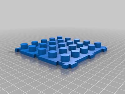 Manipulative math 10x10 board in 4 pieces