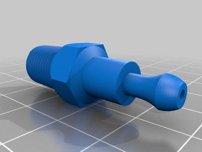 1/8" NPT to 4mm Hose barb fitting